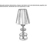 Metal night lamp Kobylka