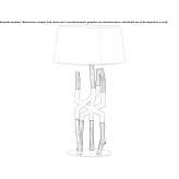 Wooden table lamp Znin