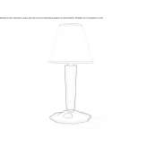 Wooden table lamp Geromina