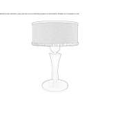 Fabric table lamp Druogno