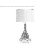 Ceramic table lamp Usseaux