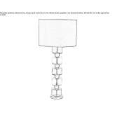 Glass table lamp Sangaree