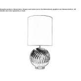 Ceramic table lamp Caloto