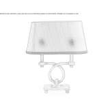 Metal table lamp with fabric lampshade Suceveni