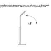 Adjustable metal LED table lamp Rossdorf