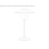 Powder-coated aluminum LED table lamp with USB charging Aruja