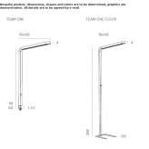 Lampa biurkowa LED z aluminium malowanego proszkowo Precieux