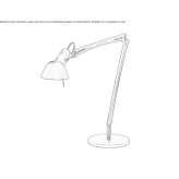 Adjustable with an aluminum desk lamp with a swing arm Ilheus