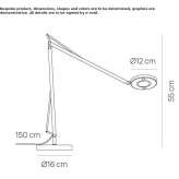 Adjustable aluminum LED table lamp Lysomice