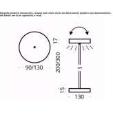 Adjustable LED table lamp with fixed arm Izbiceni