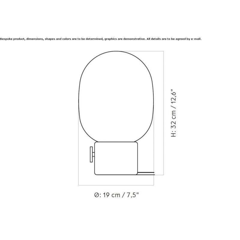 LED table lamp with dimmer Tubarao