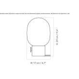 LED table lamp with dimmer Tubarao