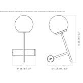 LED table lamp with USB charging Heppen