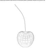 Glass bedside lamp Korycany