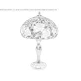Tiffany style glass table lamp with metal base Otaniemi