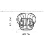 Metalowa lampa stołowa Ayna