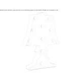 Metal LED night lamp Millner