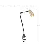 Adjustable metal LED desk lamp Santorso