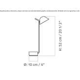 Adjustable LED table lamp with dimmer Laszczow