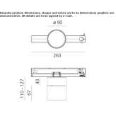 Metal LED track lamp Papanice