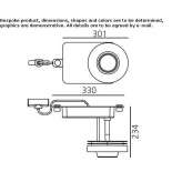 Aluminum LED track lamp Oradell