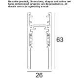 Aluminum LED track lamp Zvecan