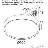 LED track lighting made of metal and polycarbonate Jamoigne