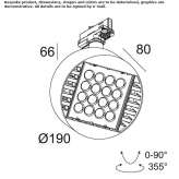 Metal LED track lamp Panambi