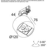 Metal LED track lamp Panambi