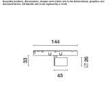 Aluminum LED track lamp Ubrique