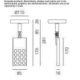 Aluminum LED track lamp Bucu