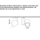 Aluminum LED track lamp Cerkno