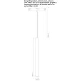 Magnetic LED track lamp with dimmer Szomod