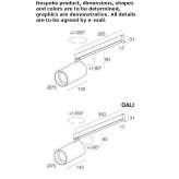 Metal LED track lamp Vignoc