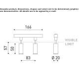 Aluminum LED track lamp Battice