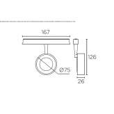 Aluminum LED track lamp Sauca