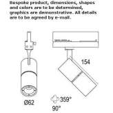 Magnetic aluminum LED track lamp Thyboron