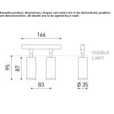 Aluminum LED track lamp Battice