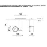 Aluminum LED track lamp Battice