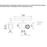 Aluminum LED track lamp Battice