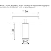 Aluminum LED track lamp Battice