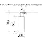 Aluminum LED track lamp Duquesne