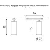 Aluminum LED track lamp Quivilla