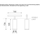 Aluminum LED track lamp Battice