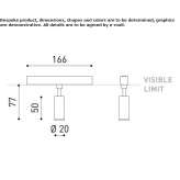 Aluminum recessed LED lighting fixture Battice