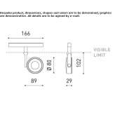 Aluminum LED track lamp Battice