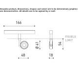 Aluminum LED track lamp Battice