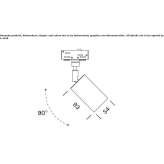 Metal LED track lamp Gorodok