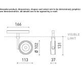 Aluminum LED track lamp Battice