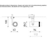 Aluminum LED track lamp Duquesne